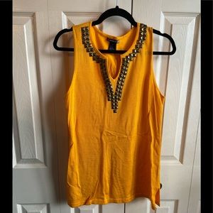 Sweaterworks size medium orange/gold tank